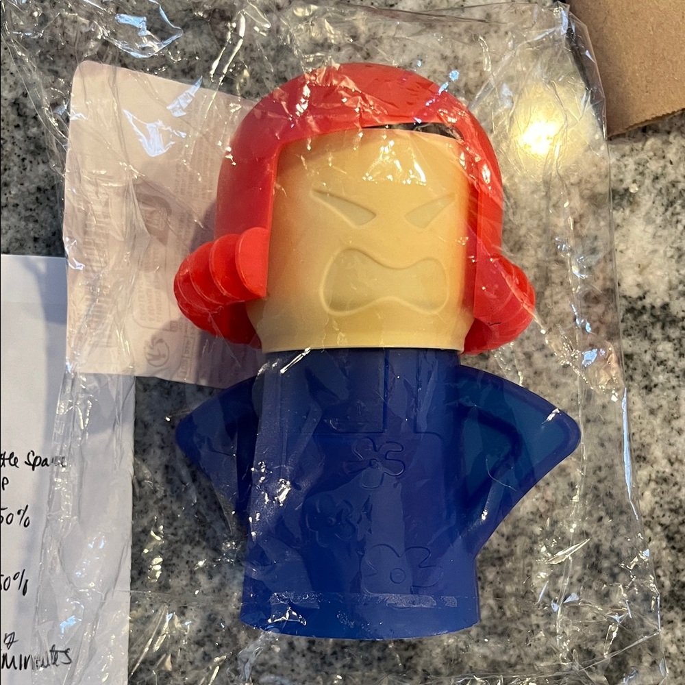 Angry Mama Microwave Cleaner - Red and Blue